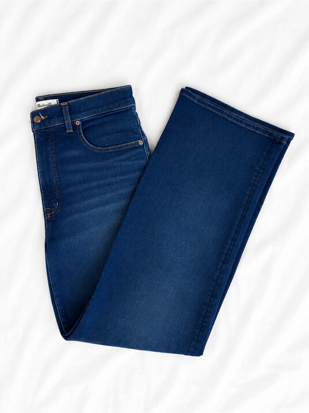 Madewell The Perfect Vintage Wide Leg Jeans Size 30 Dark Wash High Rise